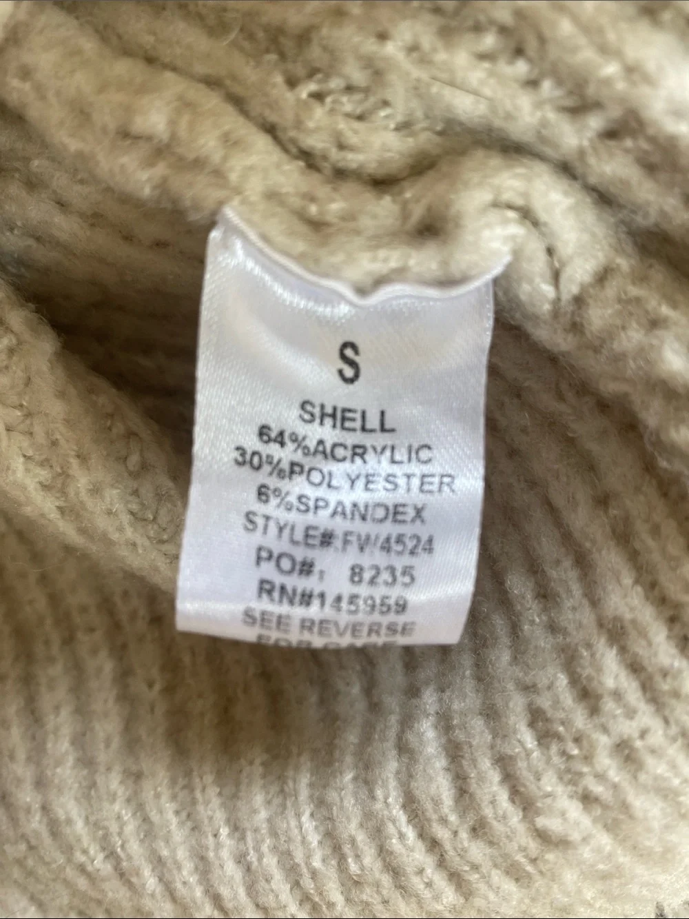 Dress Forum Cream Ribbed Button V-Neck Cardigan